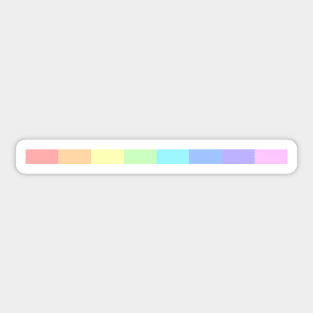 pastel rainbow flag Sticker